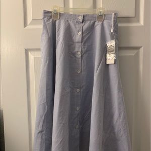 Uniqlo Front Button Circular Skirt
